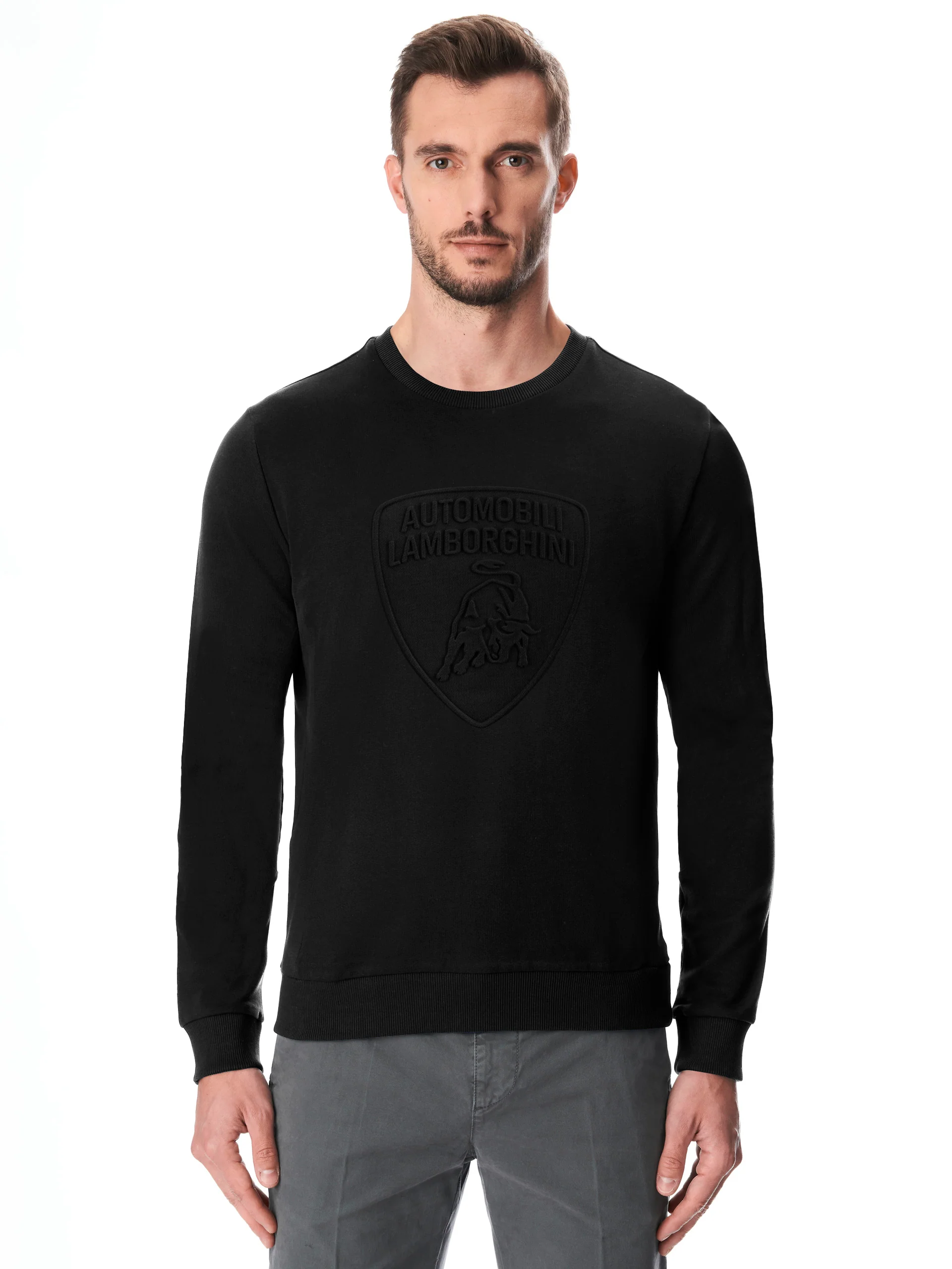 Men's sweatshirt with embossed shield logo - Image 5