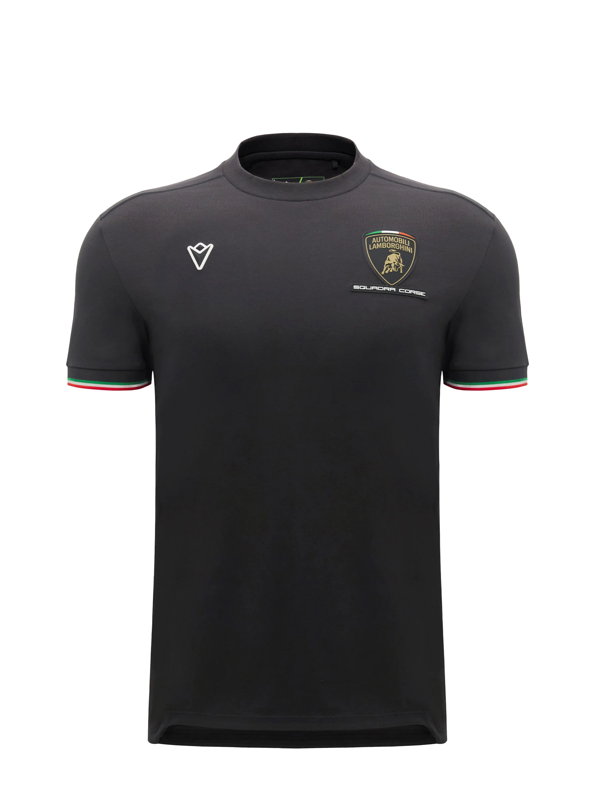Squadra Corse men's black tricolor sports t-shirt