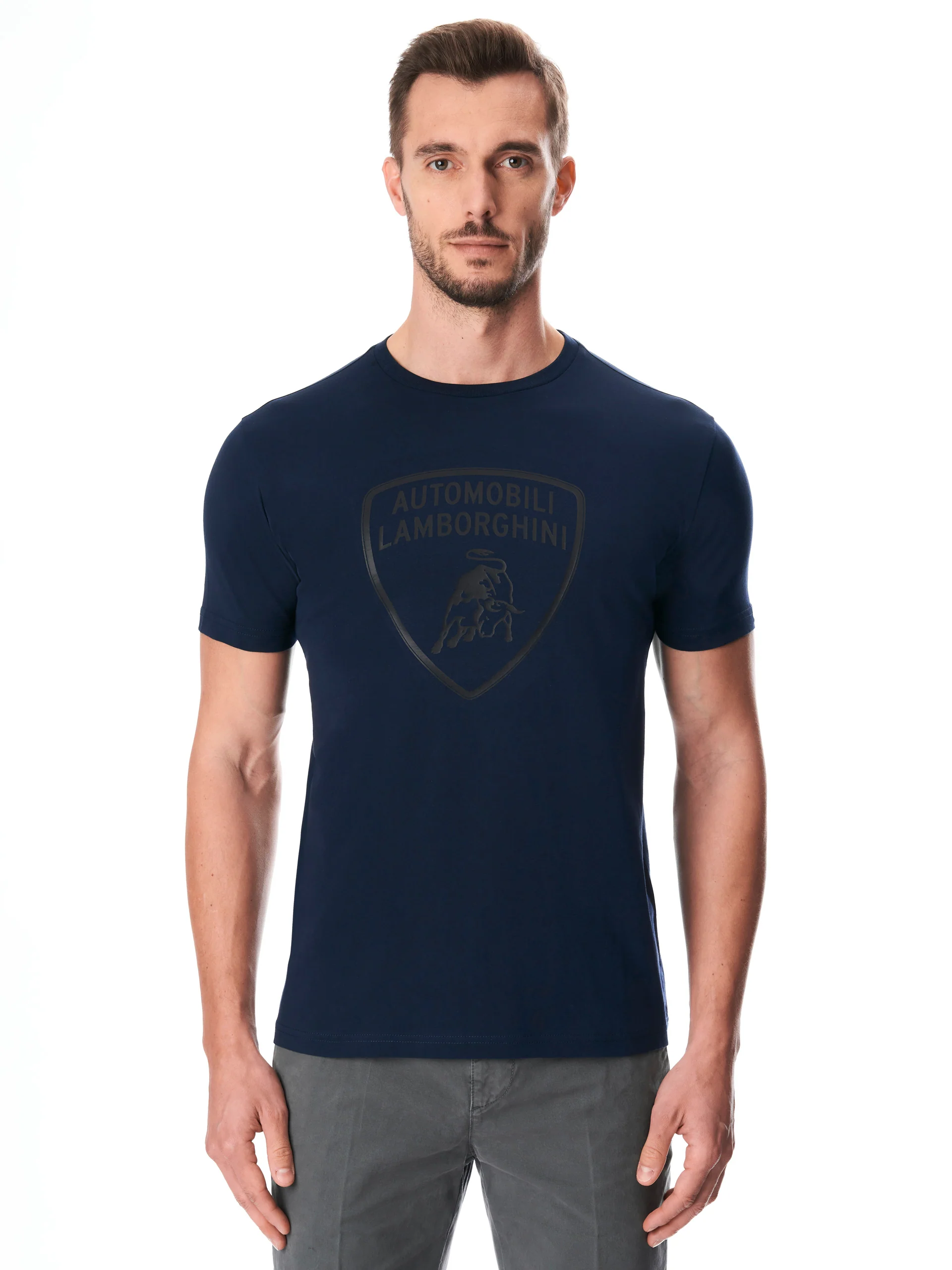 Men's t-shirt with big shield logo