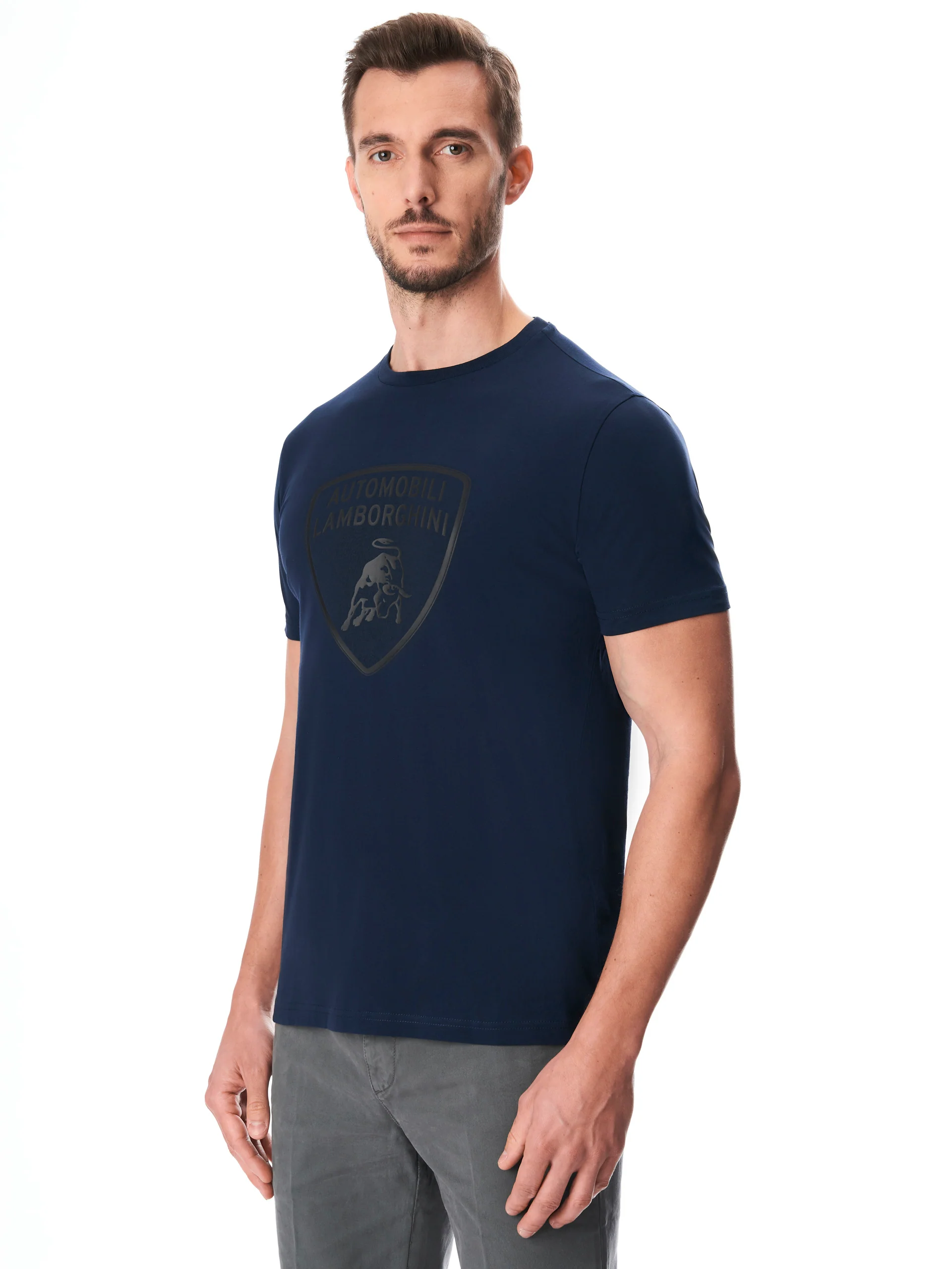 Men's t-shirt with big shield logo - Image 7