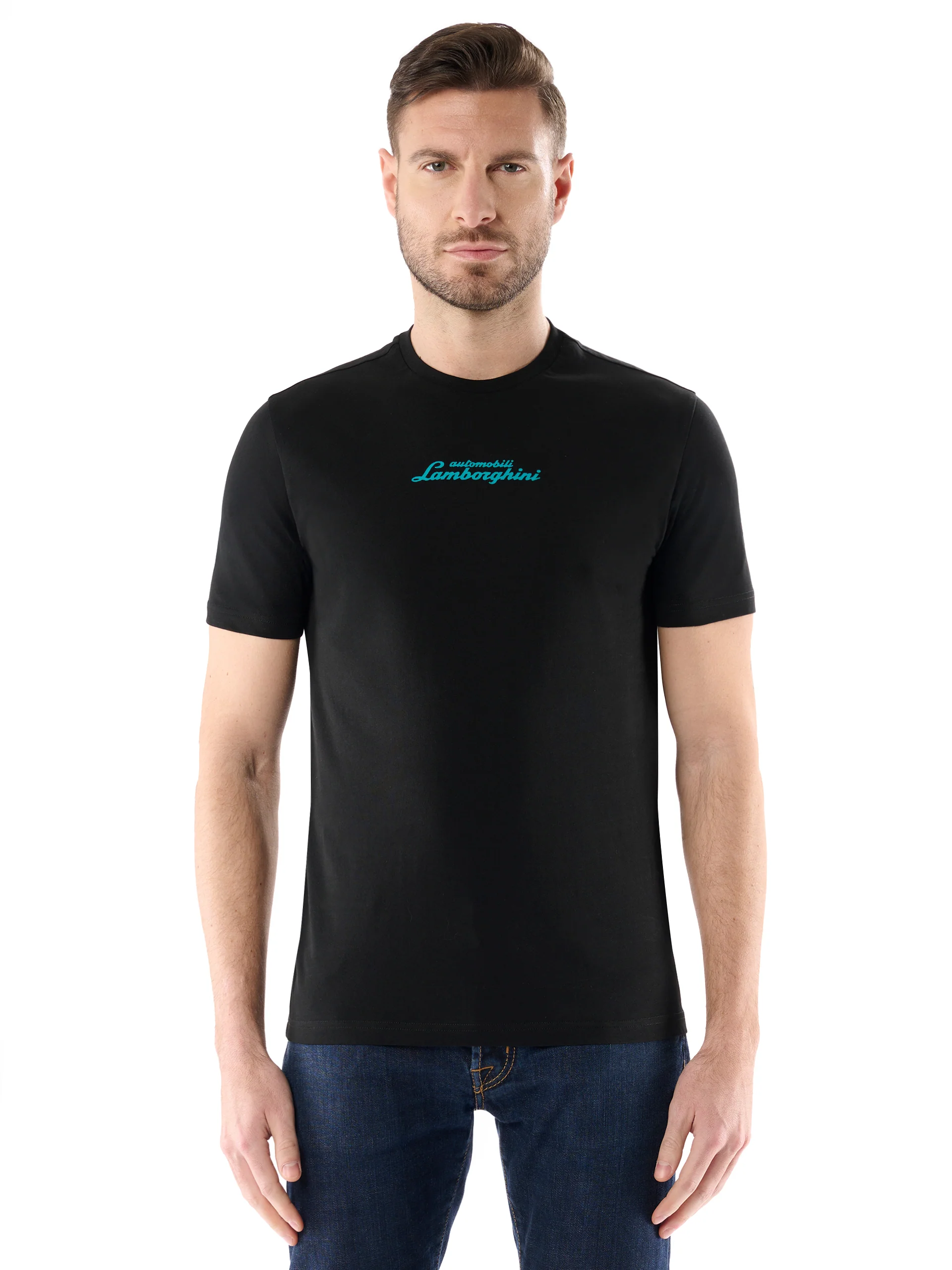 Men's t-shirt with contrast logo script - Image 6