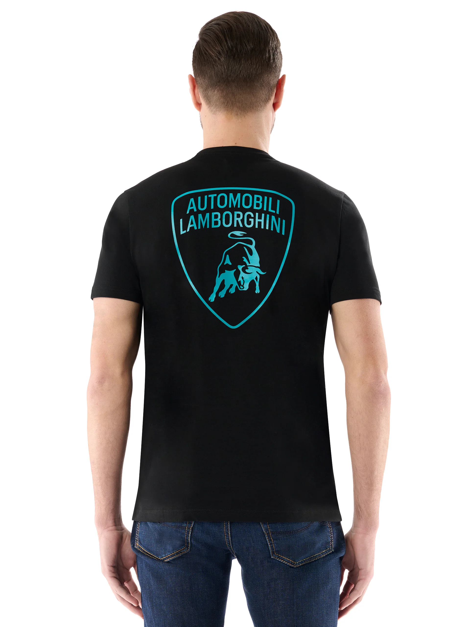 Men's t-shirt with contrast logo script - Image 8
