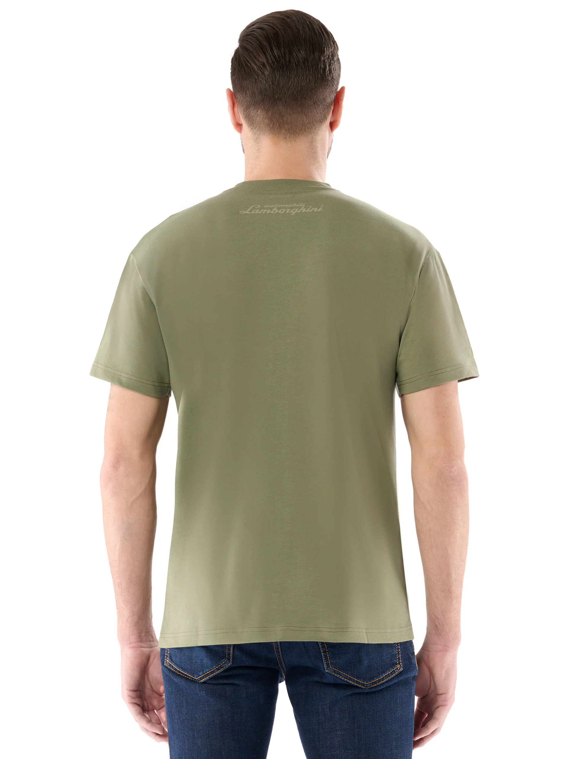 Men's t-shirt with embossed shield logo - Image 3