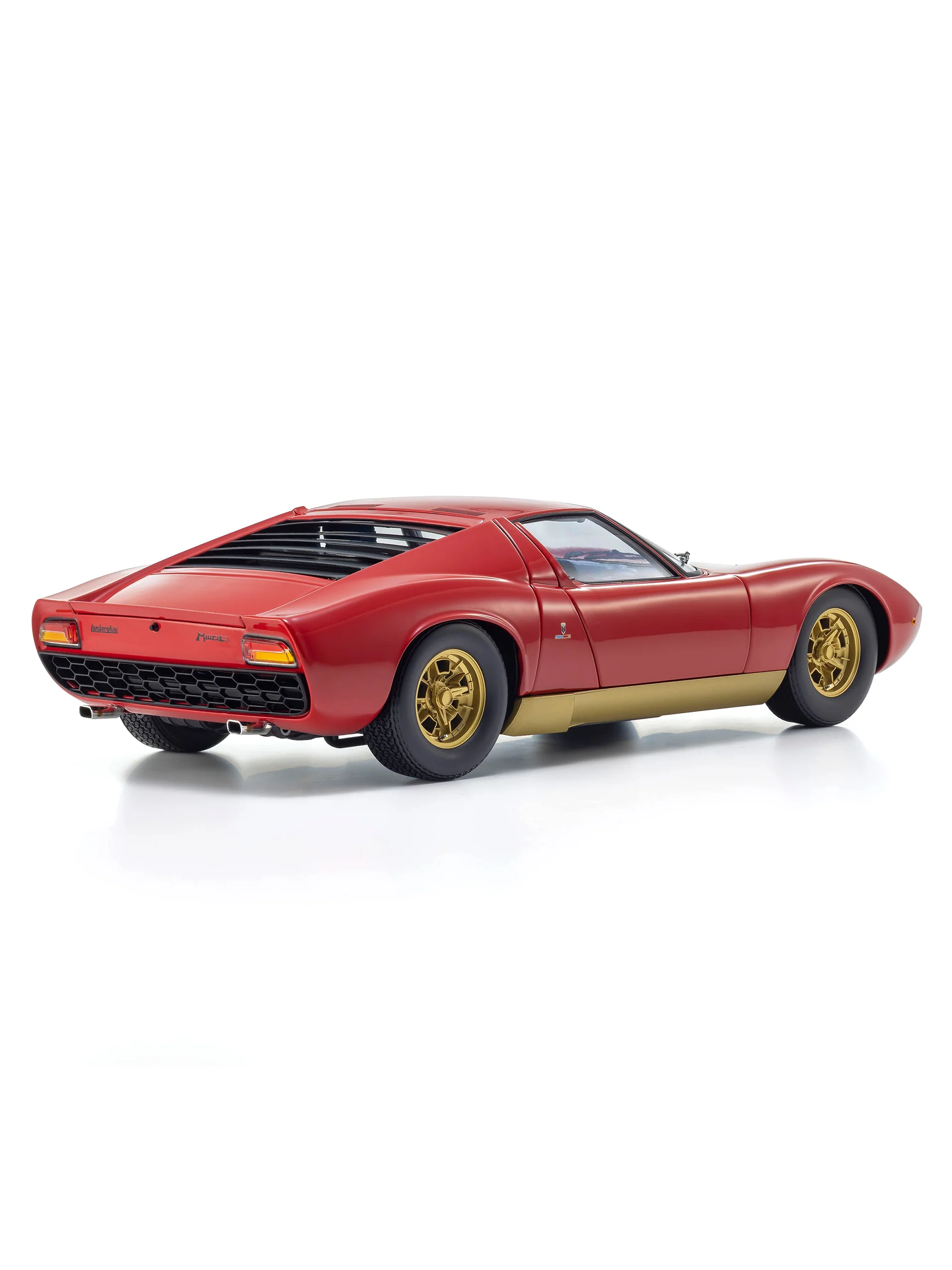 Red Miura P400 model car, scale 1:12 - Image 2