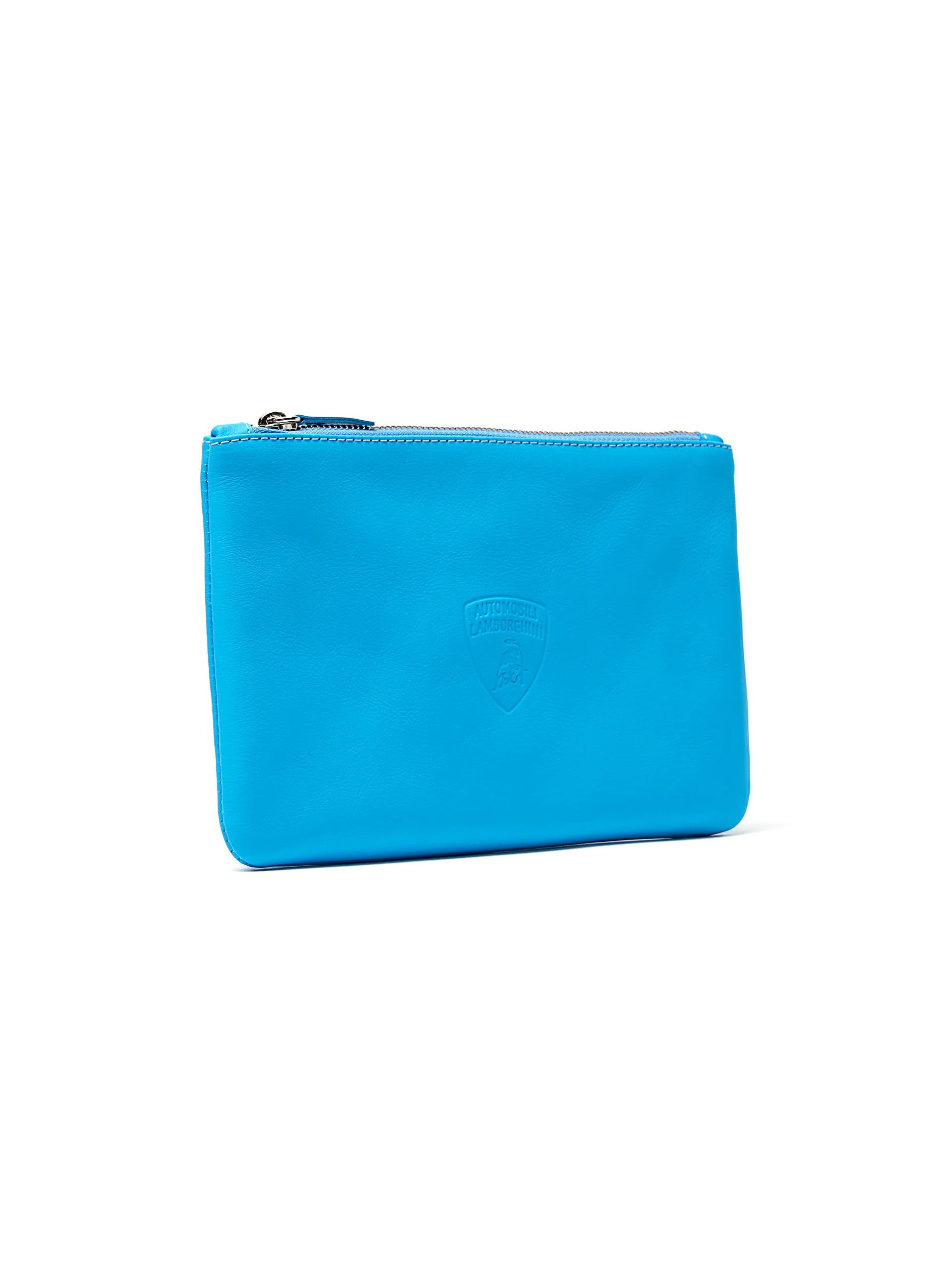 Slim clutch bag in upcycled leather - Image 2