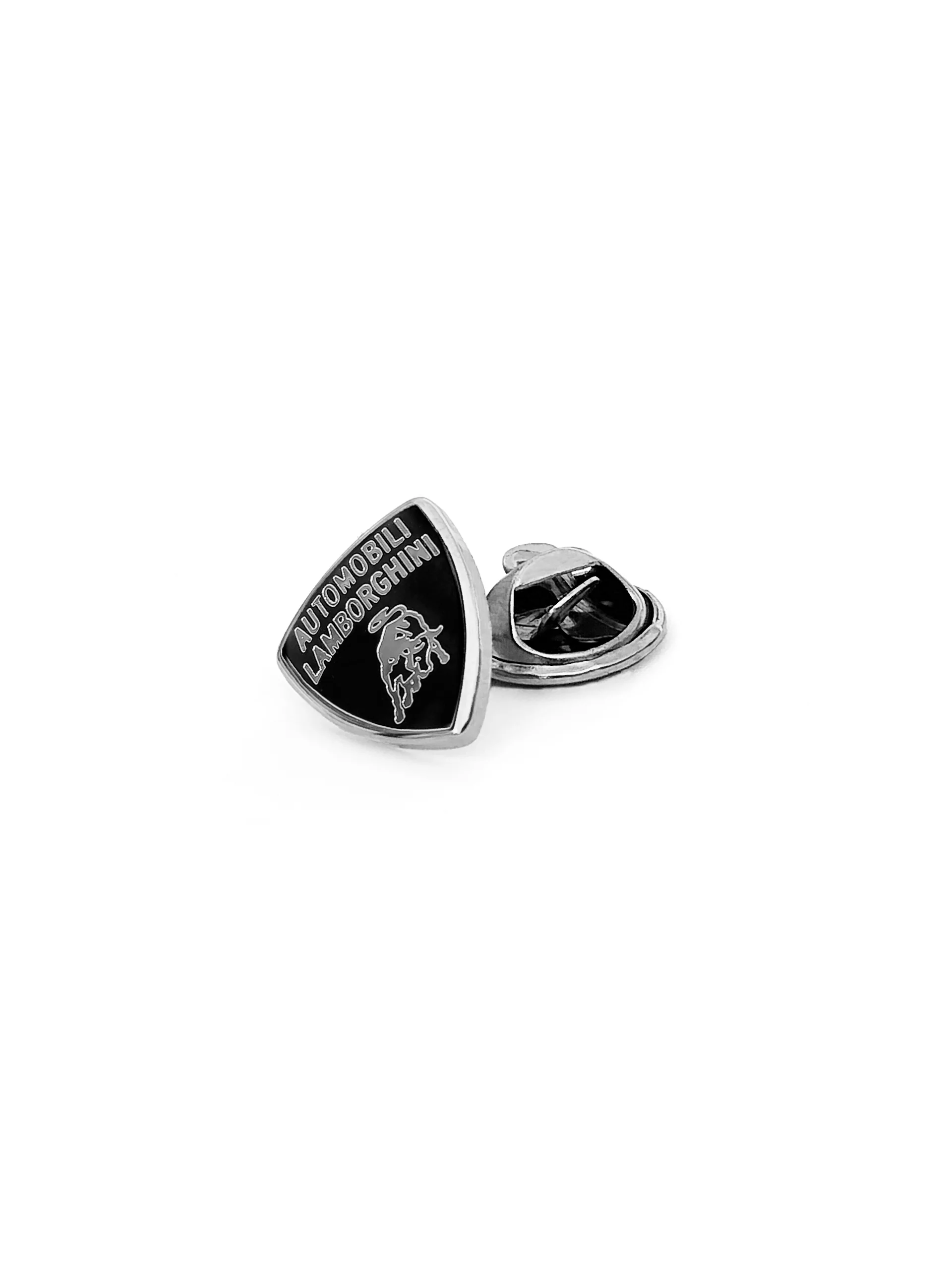 Shield logo metal pin silver finish - Image 2