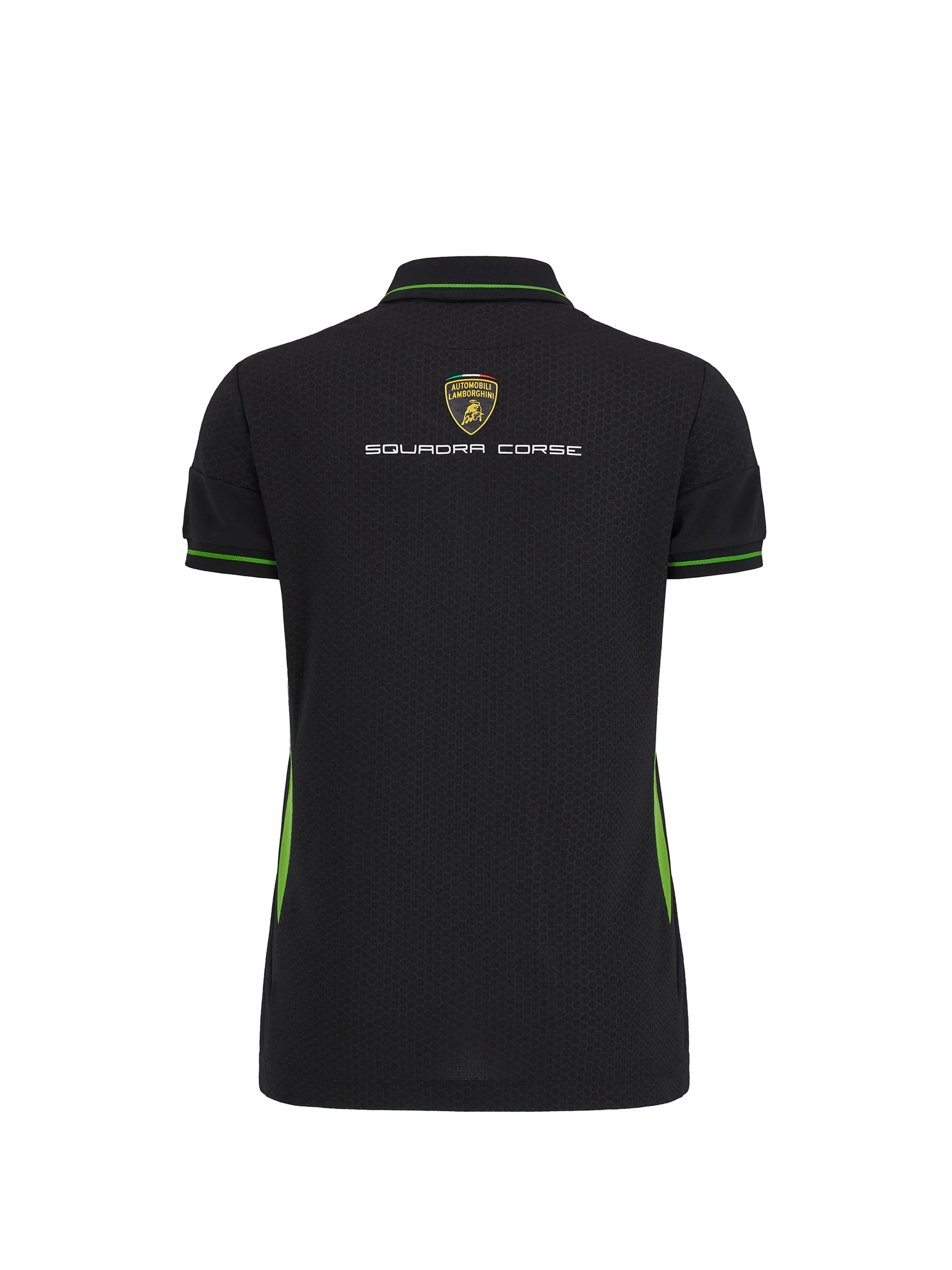 Women's Squadra Corse black polo shirt - Image 4