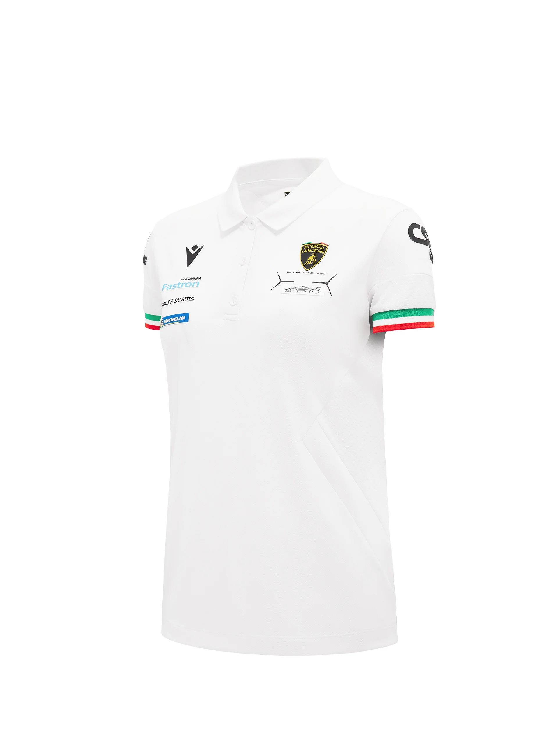 Women's Squadra Corse white polo shirt - Image 2
